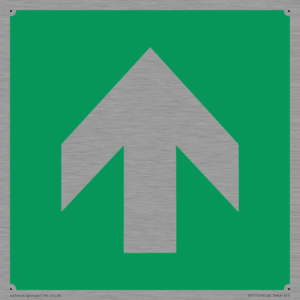E907 Safe condition: Up / forwards arrow (90 deg supplimentary)